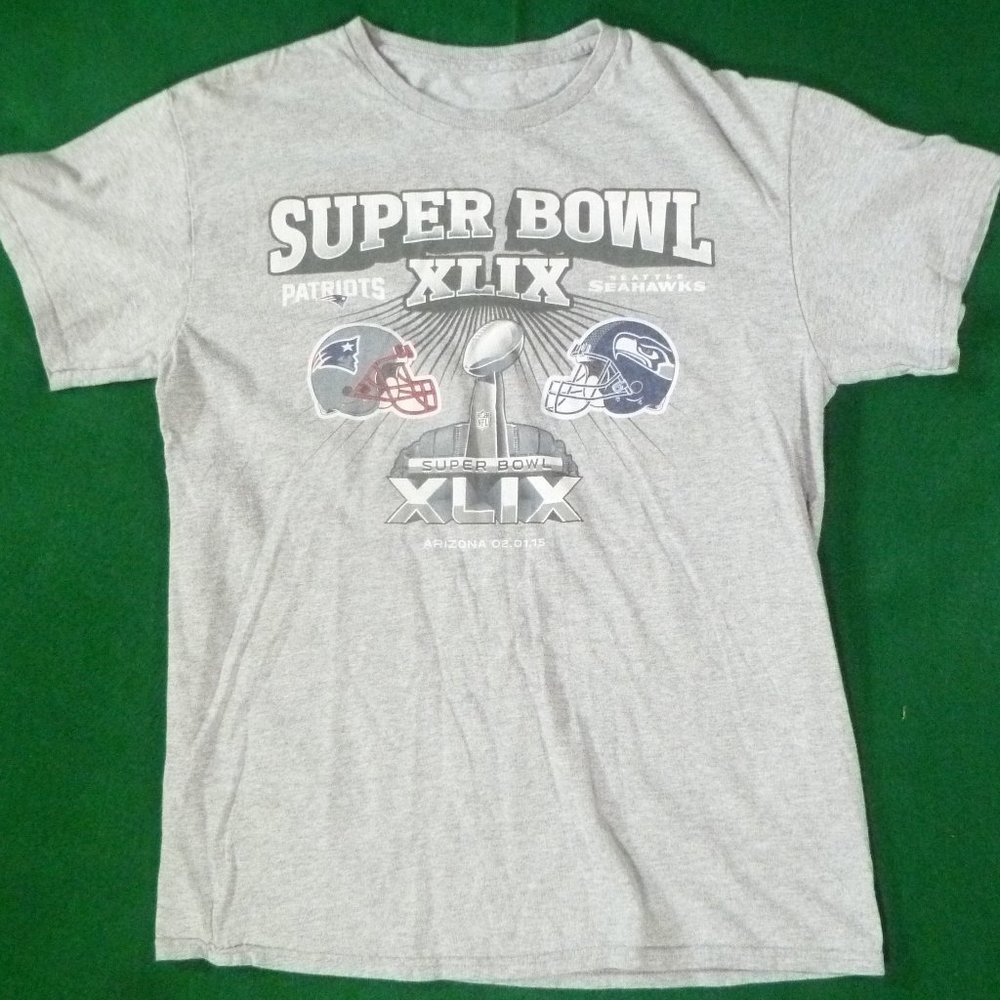 Seattle Seahawks Arizona Patriots Super Bowl XLIX 49 Short Sleeve Small T-Shirt